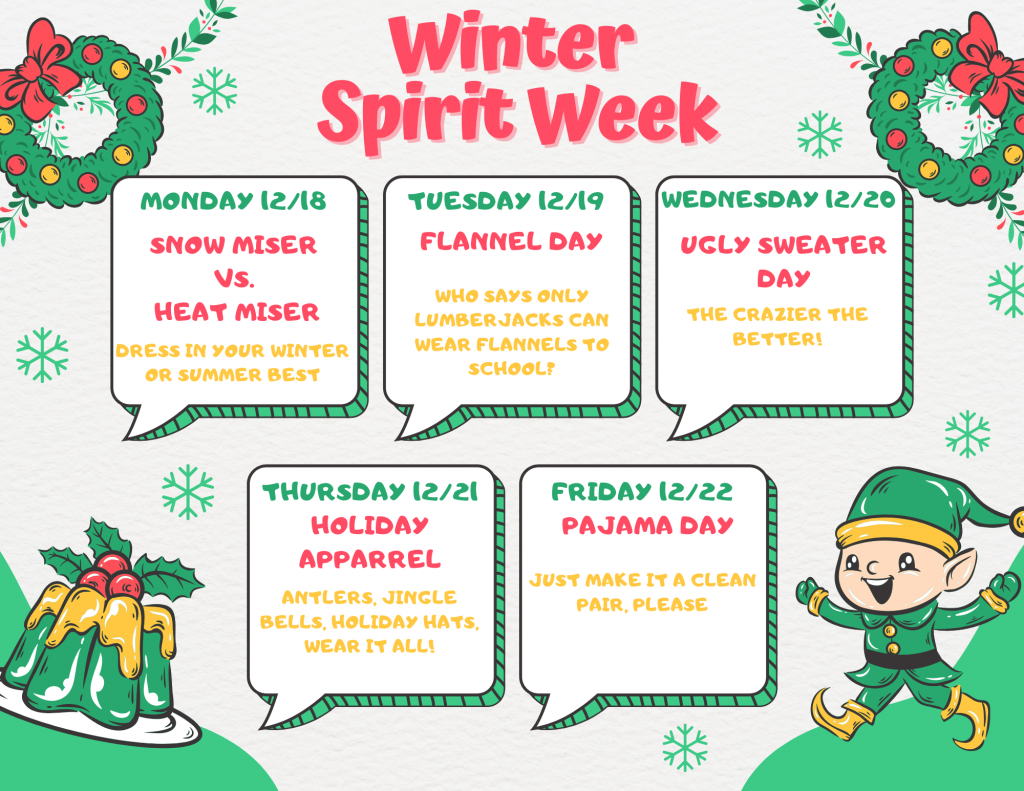 FUFSD Spirit Week Calendar! - Florida Union Free School District