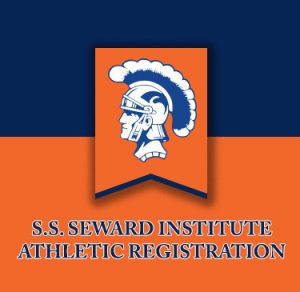 Spartan logo with text below: S.S. Seward Institute Athletic Registration