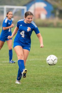 Francesca Falone in action on the soccer field