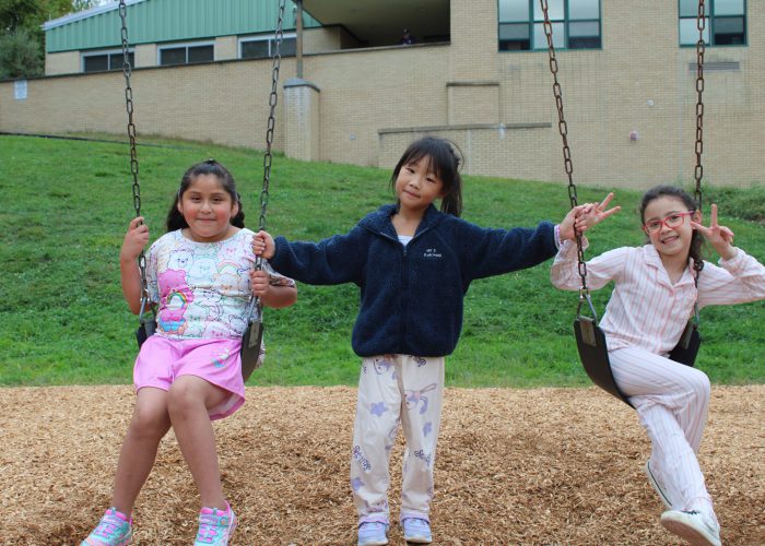 students enjoy pajama day