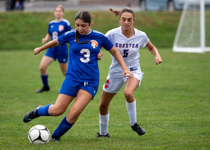 athlete on the soccer field