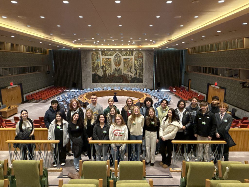 Youth in Government and Civics class students visit the UN